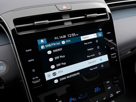 Audio display i Hyundai TUCSON Plug-in Hybrid 